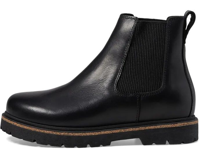 Ботинки Birkenstock Highwood Slip-On Deep Blue из замши с пробковой стелькой