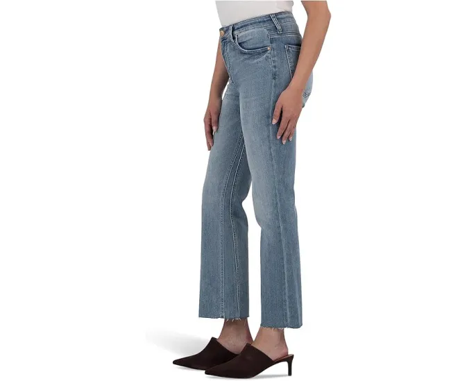 Джинсы KUT from the Kloth Kelsey с высокой посадкой и расклешенными штанинами