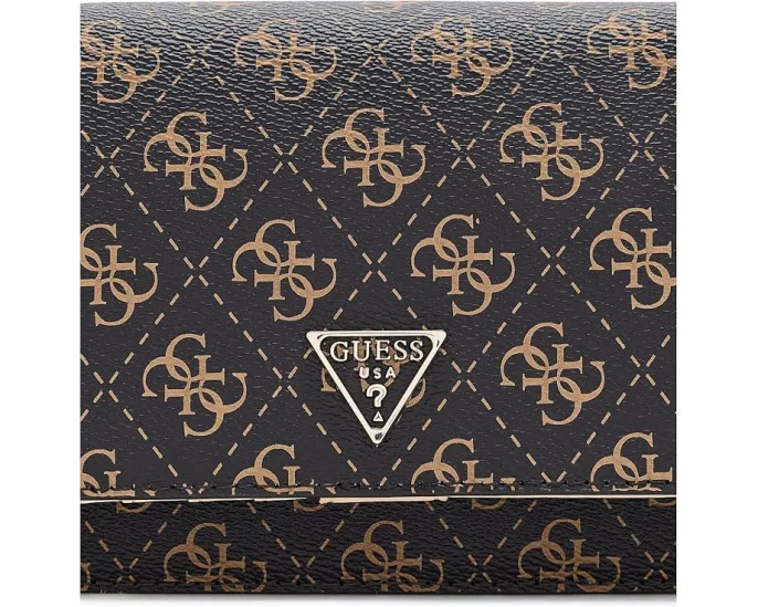 Сумка GUESS Noelle II кроссбоди с клапаном и органайзером черная