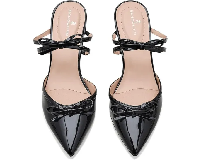 Туфли-мюли Bandolino Meggin с острым носком и бантом на каблуке kitten heel