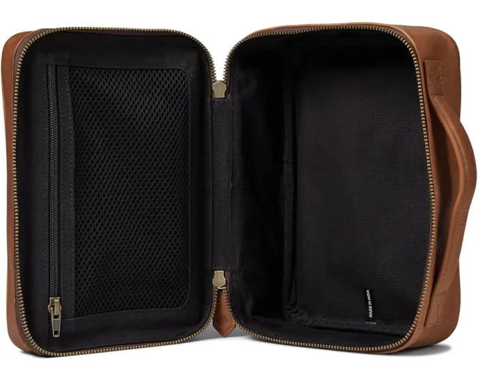 Дорожная косметичка Johnston & Murphy Rhodes из кожи с несколькими отделениями