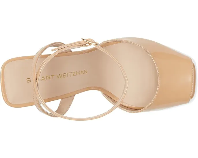 Босоножки Val Sandal 85 Stuart Weitzman на шпильке с квадратным носком