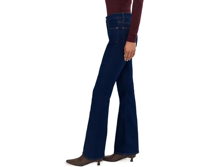 Джинсы Madewell Stretch Flare с клешем и потертостями Rinse Wash