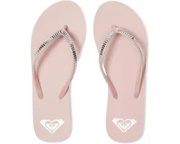 Шлепанцы Roxy Bermuda Bling с металлическими акцентами и стелькой из EVA