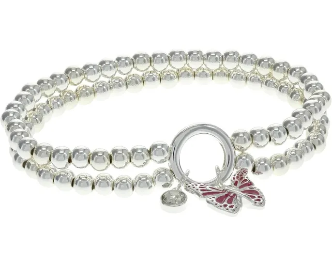 Браслет Butterfly Double Stretch от Alex and Ani с подвеской-бабочкой