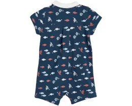 Ромпер Fish Polo для младенцев Janie and Jack с коротким рукавом и воротником