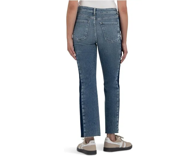 KUT from the Kloth Джинсы Kelsey с высокой посадкой и необработанным краем