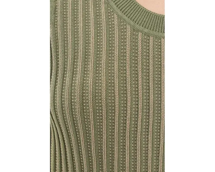 Varley топ Aldcroft Stitch Knit Tank трикотажный зеленый