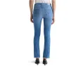 Прямые зауженные джинсы AG Jeans Mari со средней посадкой в цвете Minimalist