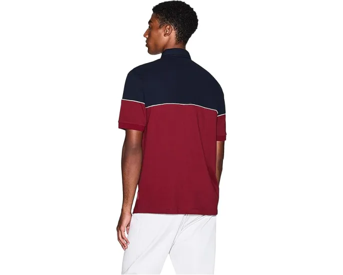 Поло Armani Exchange с цветными блоками и логотипом Script