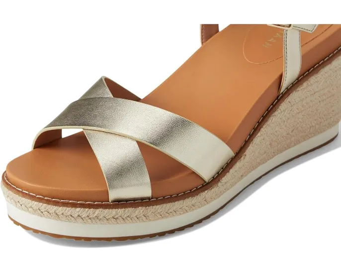 Эспадрильи Cole Haan Cloudfeel Silvee Espadrille Wedges 75mm с перекрестными ремешками
