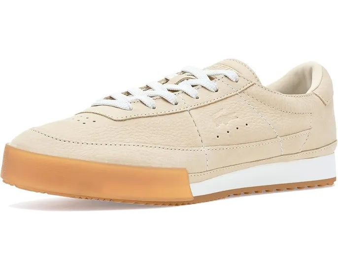 Кроссовки Lacoste Aura из кожи с перфорацией и резиновой подошвой