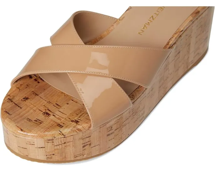 Сандалии Stuart Weitzman Dayna Wedge Slide на платформе с открытым носком