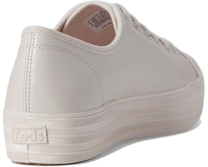 Кроссовки Keds Triple Kick Leather на платформе с кожаным верхом