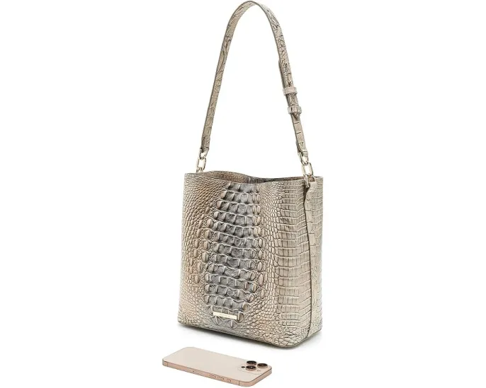 Сумка Brahmin Celina из кожи с золотистой фурнитурой