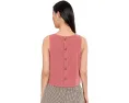 Топ Toad&Co Taj Hemp Button Back из конопли с V-образным вырезом