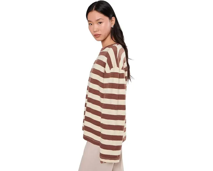 Длинная футболка Faherty Sunwashed Slub Long Sleeve Retro с эффектом поношенности