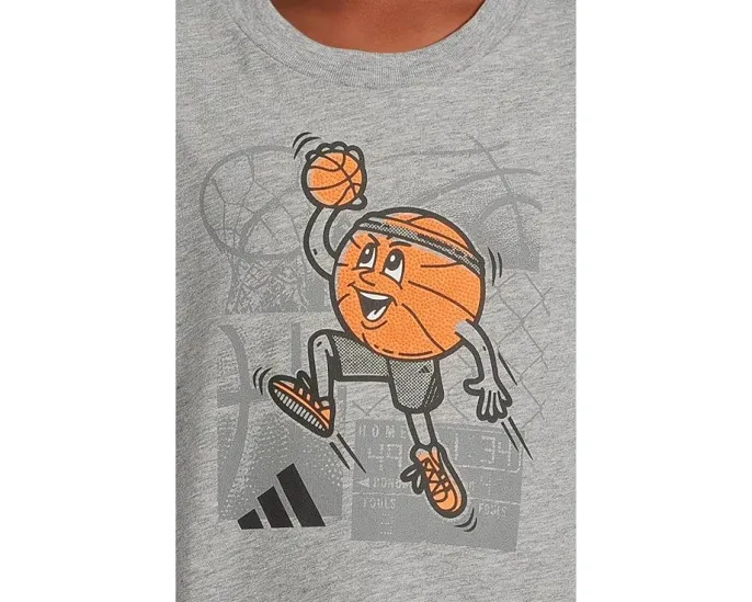 Детская футболка Adidas Sport Graphic Heather с длинным рукавом