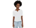 Футболка NIC+ZOE Nzt Elbow Sleeve Notch Tee с рукавом до локтя