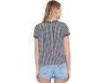 Splendid блуза Gigi Gingham Puff Sleeve в клетку с пышными рукавами