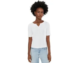 Футболка NIC+ZOE Nzt Elbow Sleeve Notch Tee с рукавом до локтя