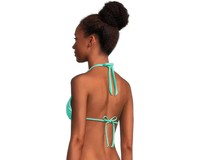 Топ BECCA Cheryl треугольной формы с вырезом круг и ребристой структурой