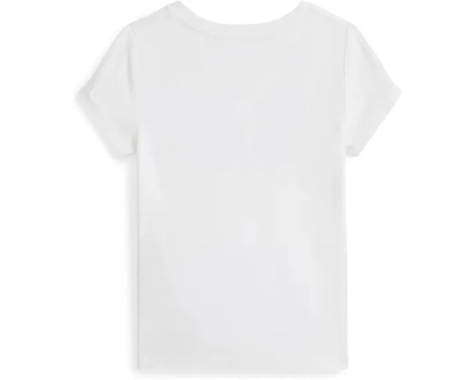 Футболка из хлопкового джерси с логотипом Polo Ralph Lauren Kids для малышей