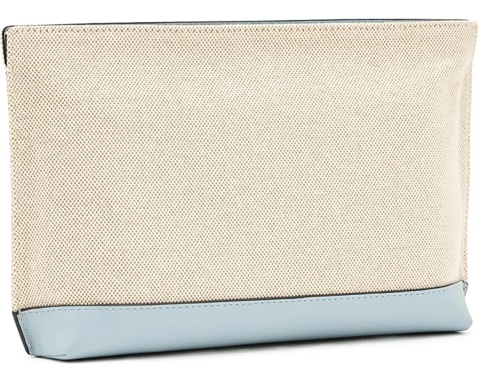 Большая сумка-косметичка Lauren Ralph Lauren из холста с вышивкой собачки