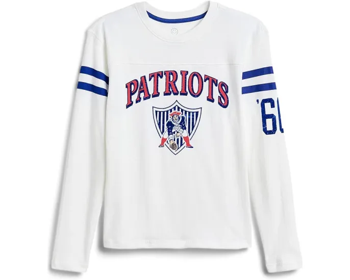 Футболка с длинным рукавом New England Patriots Junk Food Kids