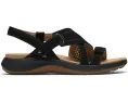 Сандалии Maelynn Gem Clarks из нубука с металлическими деталями на клиновидном каблуке