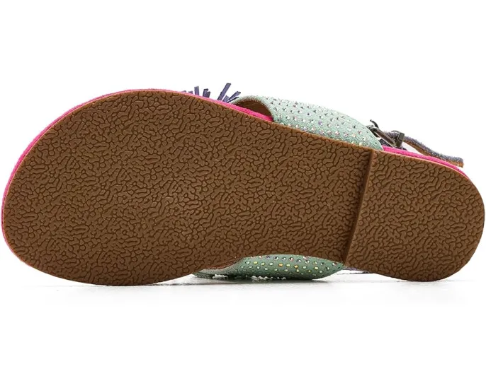 Kurt Geiger London Детские сандалии Mini Fringe с бахромой и пряжкой