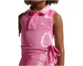 Платье-поло Tie-Dye с имитацией запаха из сетки Polo Ralph Lauren Kids