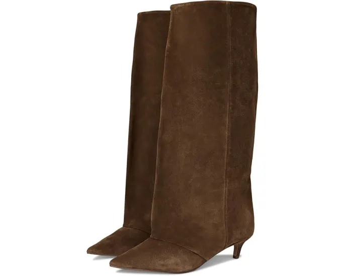 Ботинки Steve Madden Luca из замши до икры с низким каблуком
