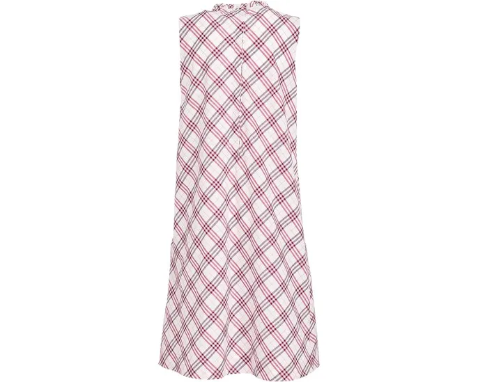 Платье Burberry Kids Yvette для детей с клетчатым принтом и присборенным лифом