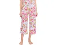 Short Sleeve Notch Top & Capri Pajama Set