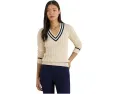 Lauren Ralph Lauren Свитер с рельефным узором из хлопка в стиле крикет