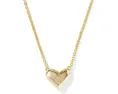 Kendra Scott Кулон Сердце с буквой на короткой цепочке из позолоченной латуни