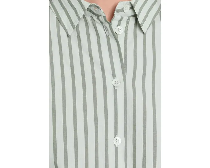 Lilla P Полосатая oversize рубашка долман с застежкой на пуговицы