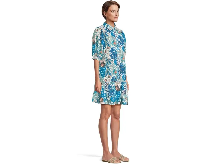 Белое платье Brett с цветочным кружевом и корсетом от Lilly Pulitzer