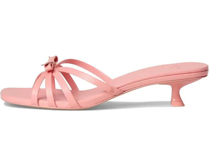 Сандалии Carolina из тисненой кожи на низком каблуке kitten heel