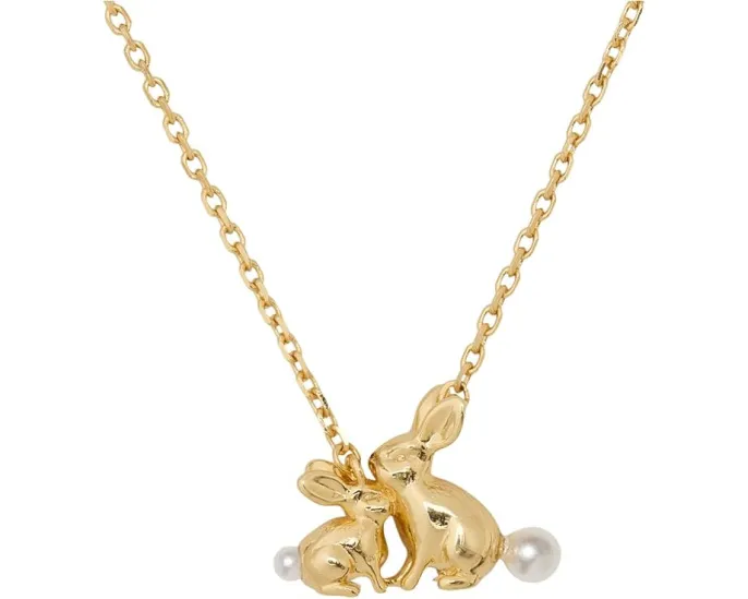 Подвеска Love You, Mom Bunny Pendant от Kate Spade New York с зайчиком
