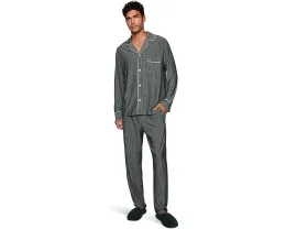 Пижамный комплект Eberjey William с принтом и контрастной окантовкой