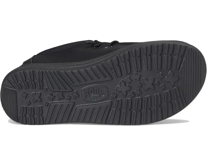 Детские слипоны Hey Dude Wally Classic с дышащим верхом и круглым носком