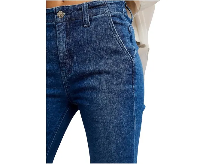 Джинсы Free People Marque Flare с расклешенным подолом и средней посадкой