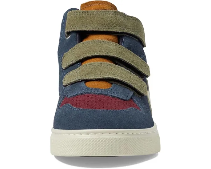 Детские кроссовки VEJA Small V-10 Mid на липучке из кожи