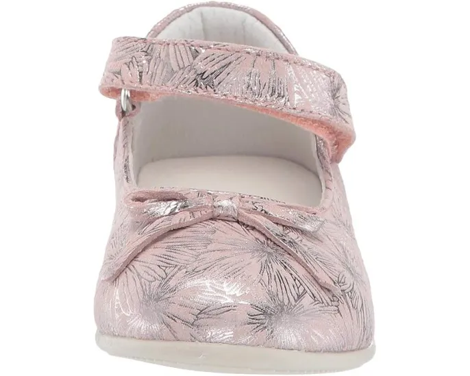 Балетки Naturino для девочек с бантом и застежкой на липучке