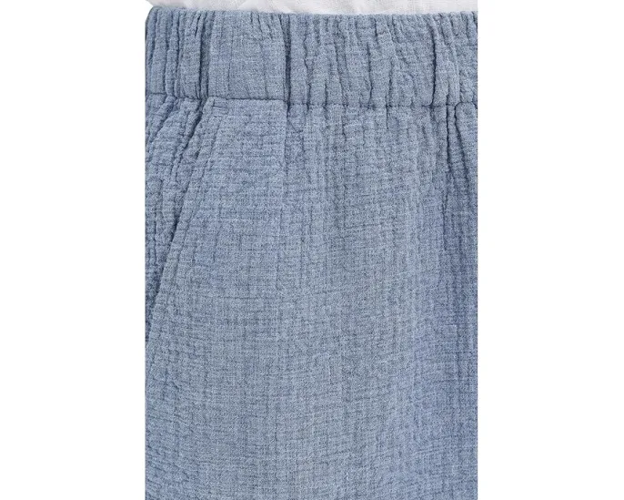 Широкие брюки Eileen Fisher Petite до щиколотки из двойного переплетения органического хлопка