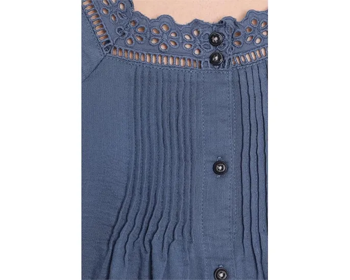 Блуза Manzana Peasant Shirt из органического хлопка с кружевной отделкой Toad&Co