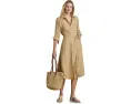 Платье-рубашка Lauren Ralph Lauren из льна с поясом