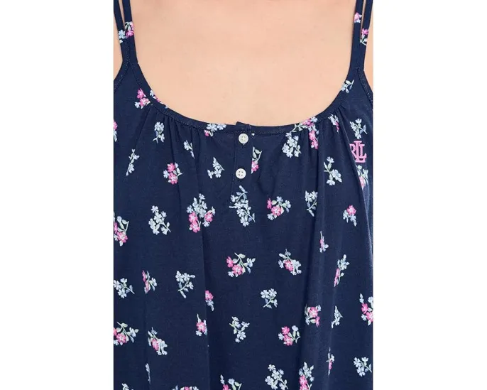 Ночная сорочка Lauren Ralph Lauren с двойными бретелями и застежкой на пуговицы